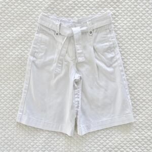 Janie and Jack White Belted Capris, Size 4